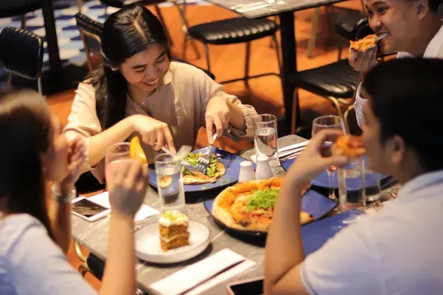 Group dining at SUMA Restaurant inside Y2 Residence Hotel