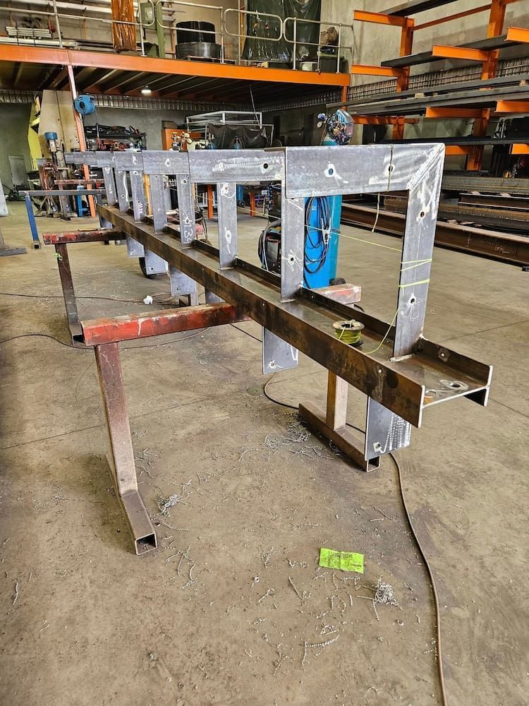 A Metal Structure is Being Built in a Factory — SCF Industries Pty Ltd in Shellharbour, NSW