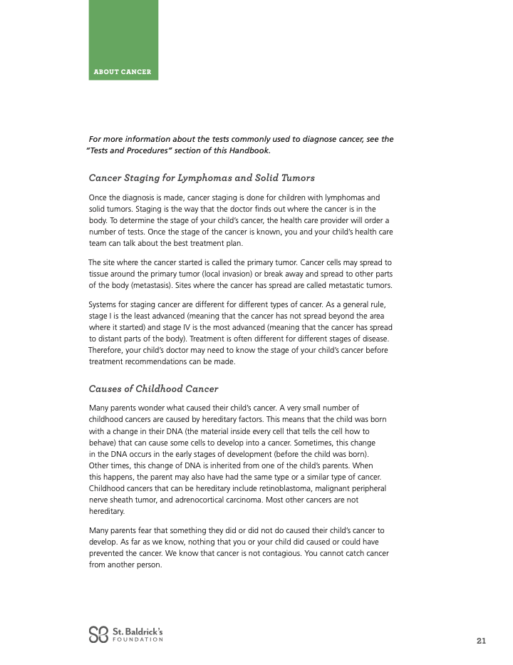 Why Childhood cancer brochure