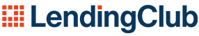 LendingClub logo with orange square icon and black wordmark