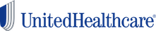 UnitedHealthcare logo in blue with striped shield icon