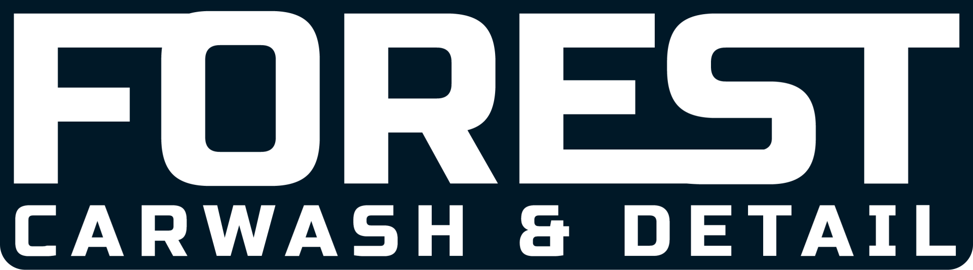 FOREST CAR WASH IN DALLAS TEXAS - simple black logo - text only