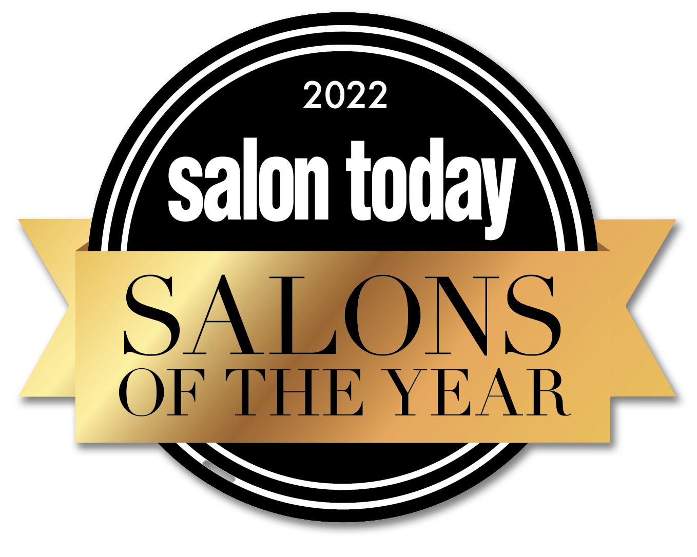 A logo for salon today salons of the year