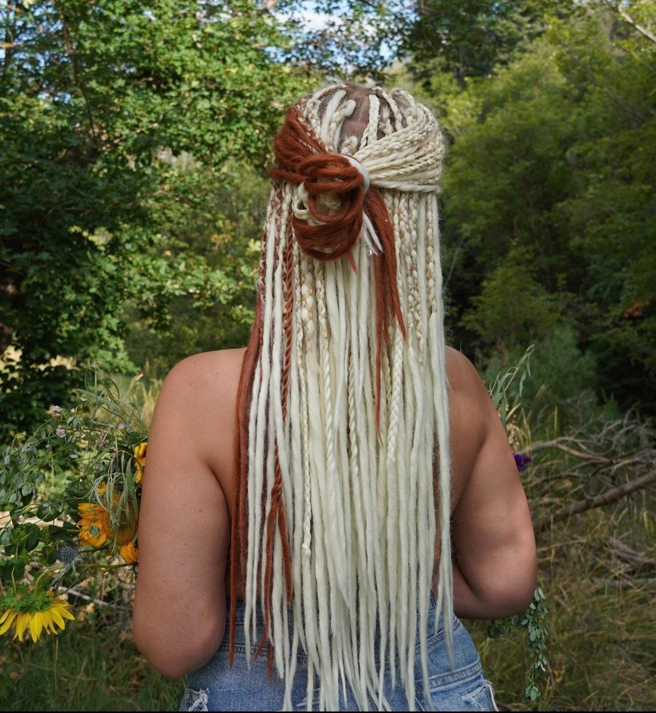 synthetic dreadlocks light