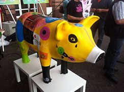 Workshop varkens schilderen