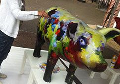 Workshop varkens schilderen