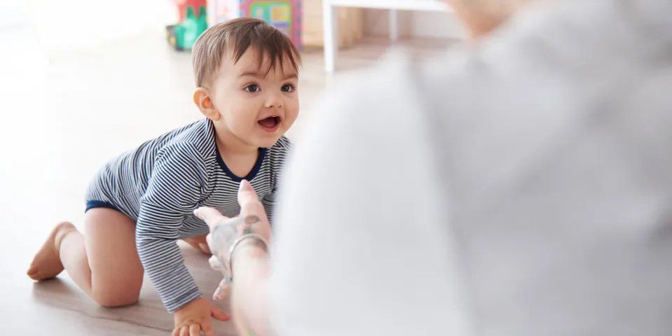 Cute Baby — Fairbanks, AK — Building Blocks