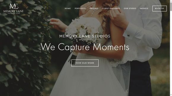 Memory Lane Studios website preview