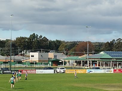 This is a picture over seeing Kangaroo Flat Sports Club from the oval