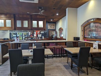 this is the picture of inside Queens Arms Hotel eating area