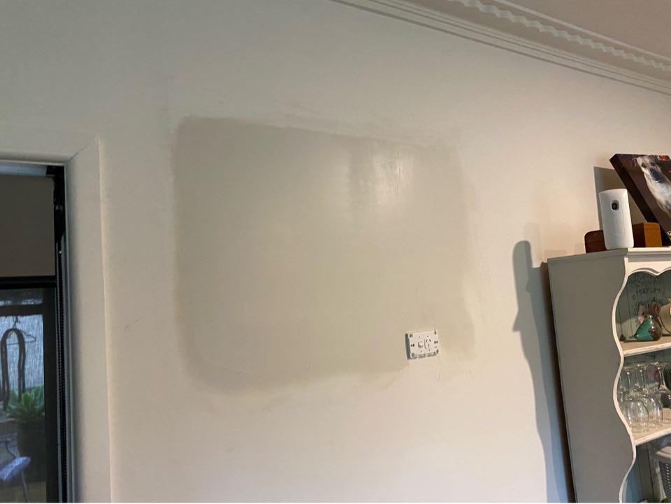 This was the after picture of the finished aircon hole  repair job in Golden Gully in the bendigo area