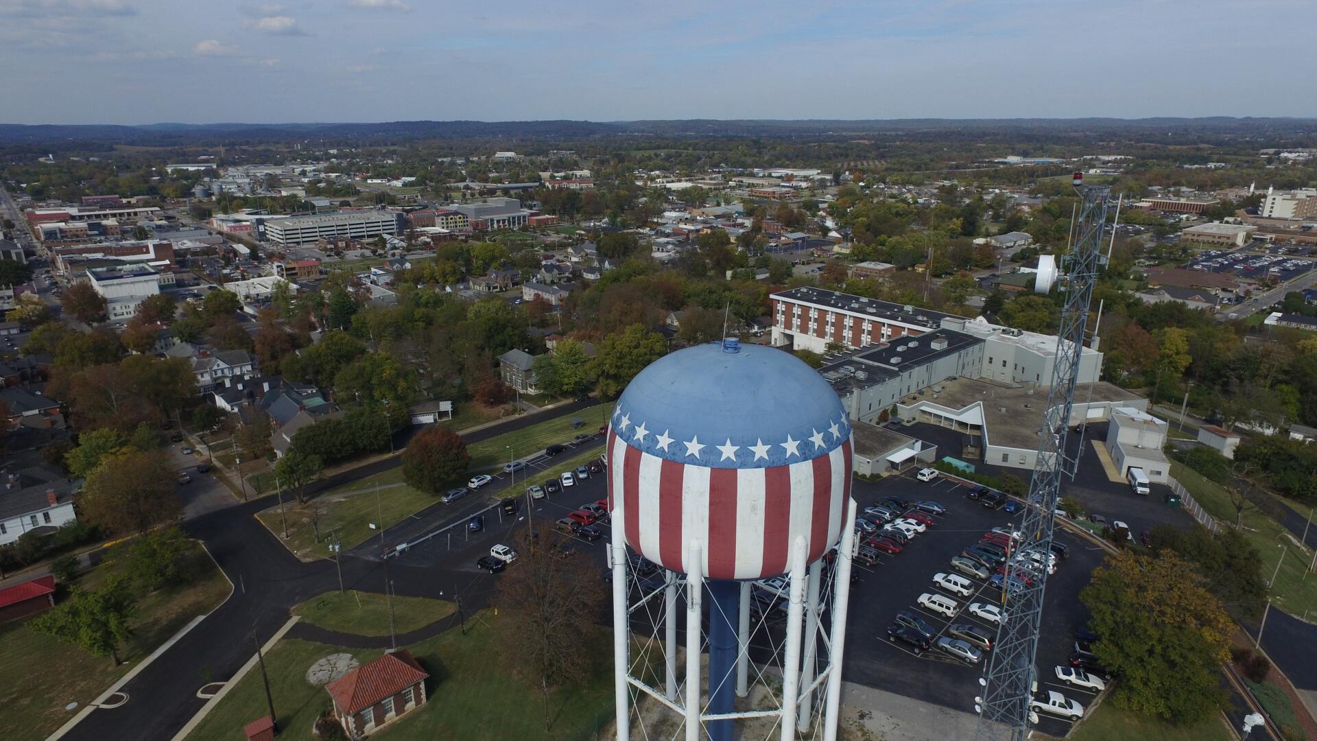 Fountain Square in Bowling Green Kentucky. 