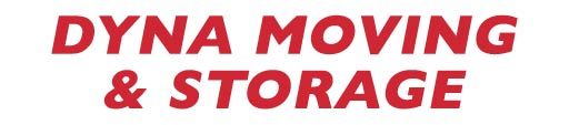 Dyna Moving & Storage logo in red text.
