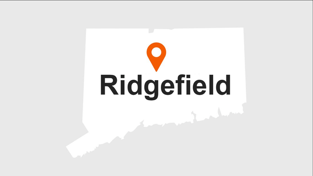 Map of Connecticut with Ridgefield pinpointed.