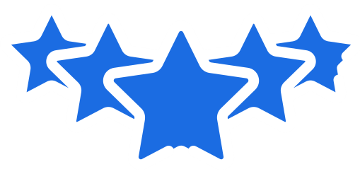 5 blue stars