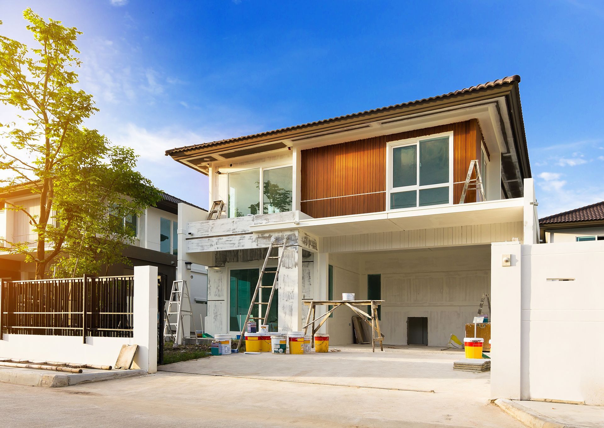 a house getting some exterior upgrades to help boost its ROI
