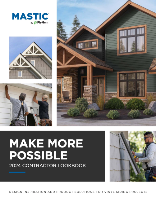 The cover of a contractor 's lookbook for the year 2024