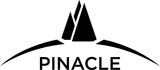 Logo noir représentant un sommet montagneux stylisé au-dessus d'une ligne d'horizon incurvée, avec le texte « PINACLE » centré en dessous.