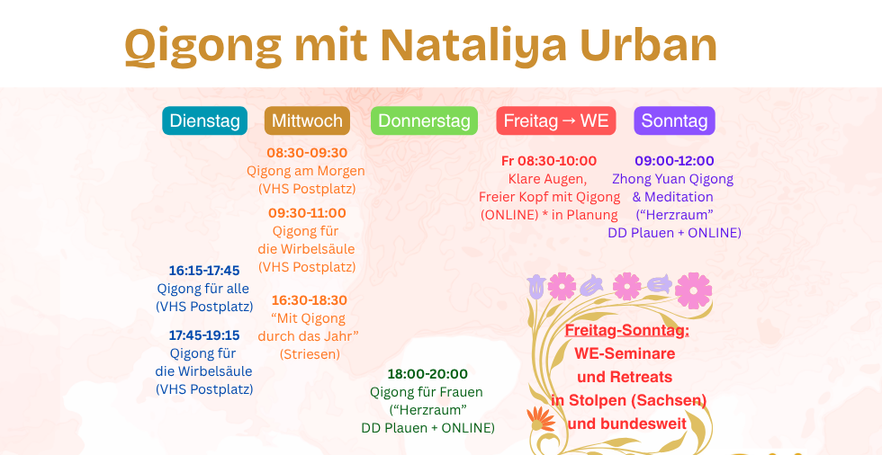 Qigong-Kurse mit Nataliya Urban in Dresden