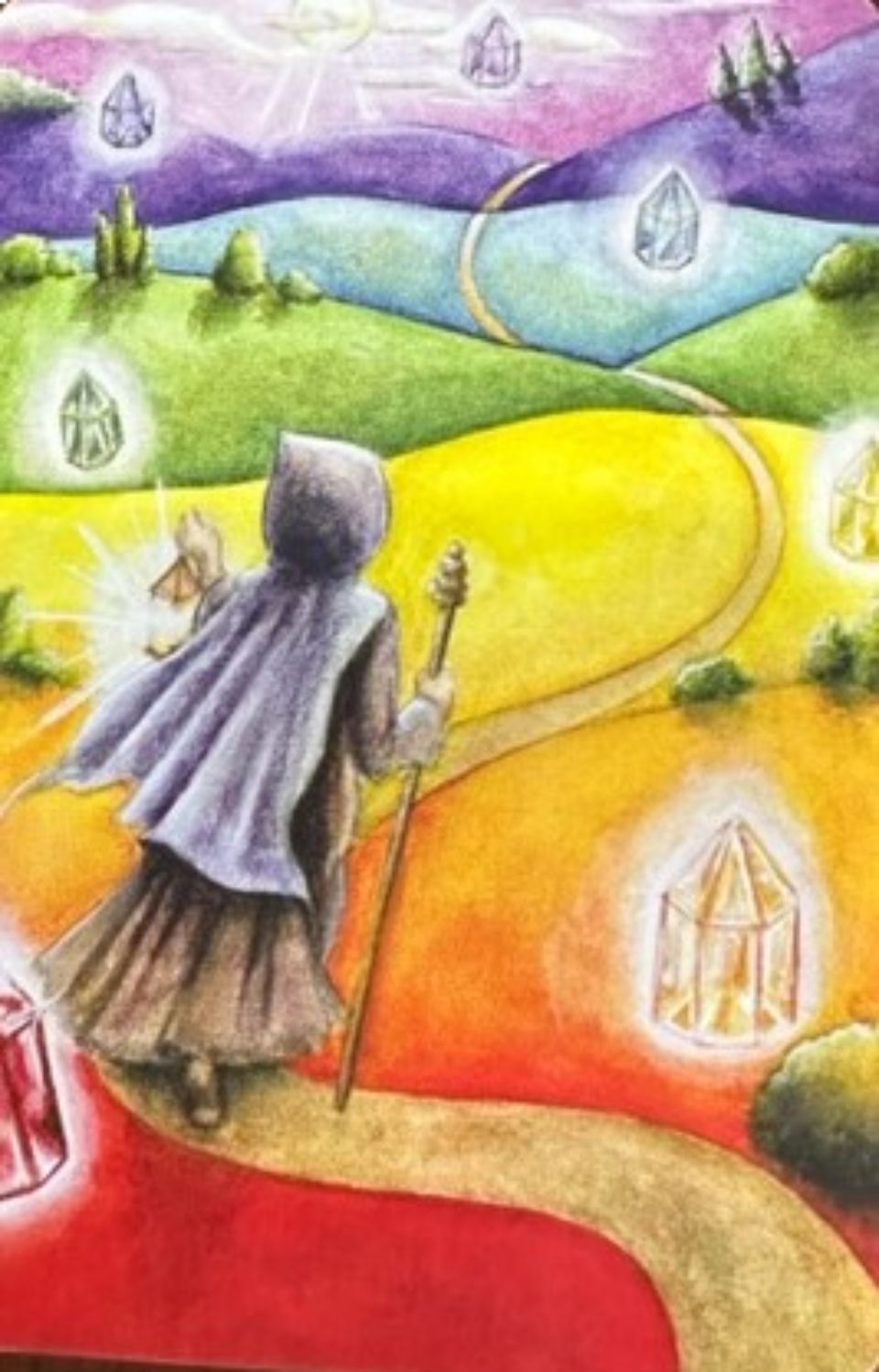 a painting showing the process of healing