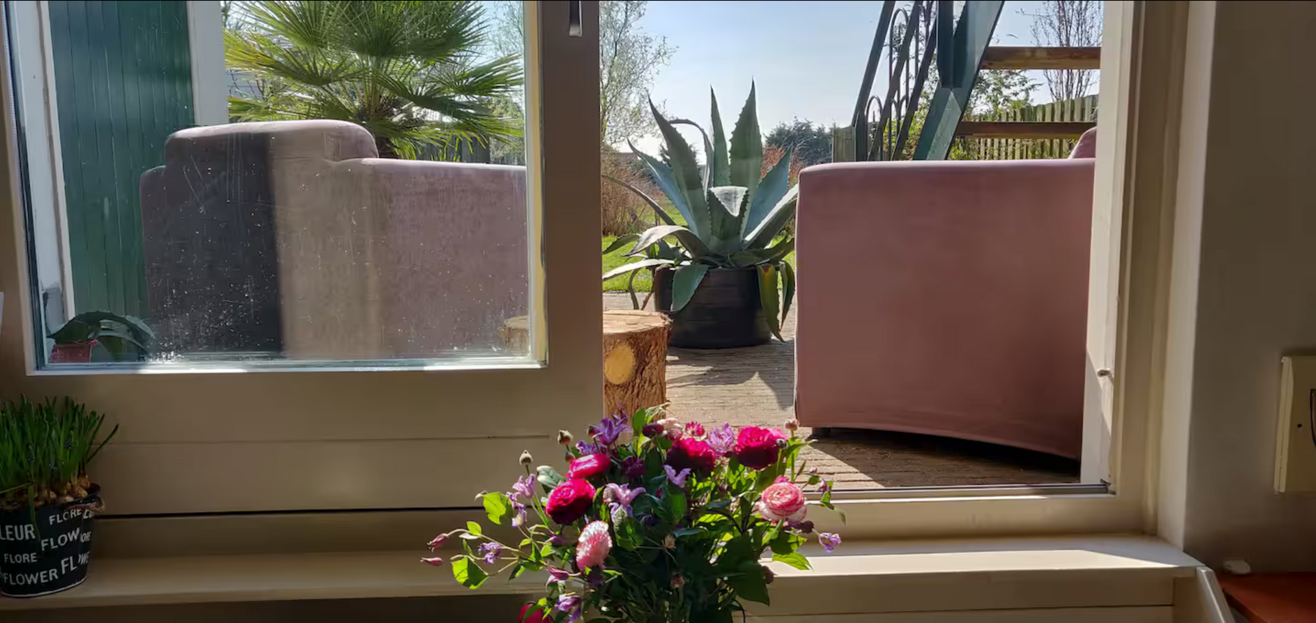 Schuifduir naar tuin