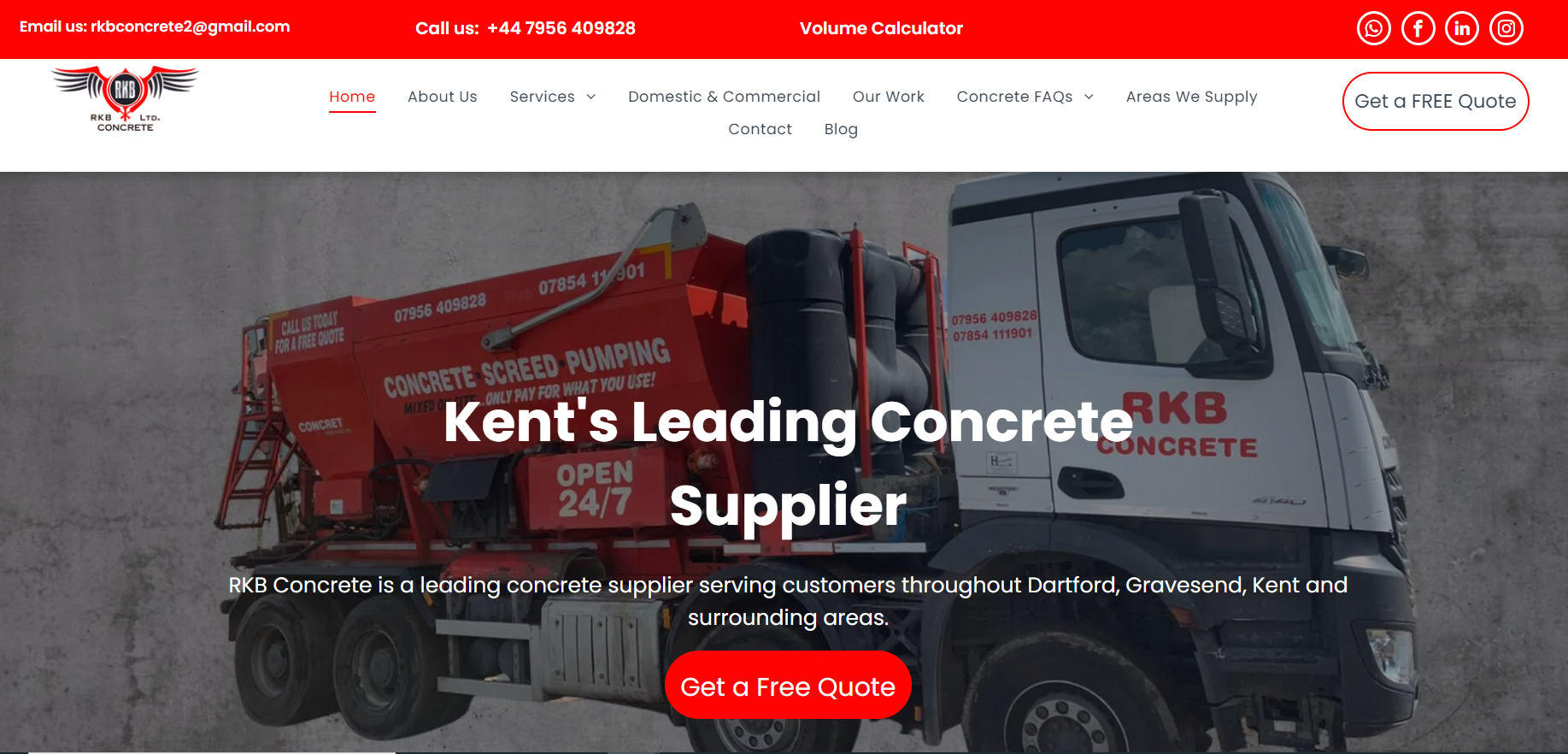 RKB Concrete Homepage