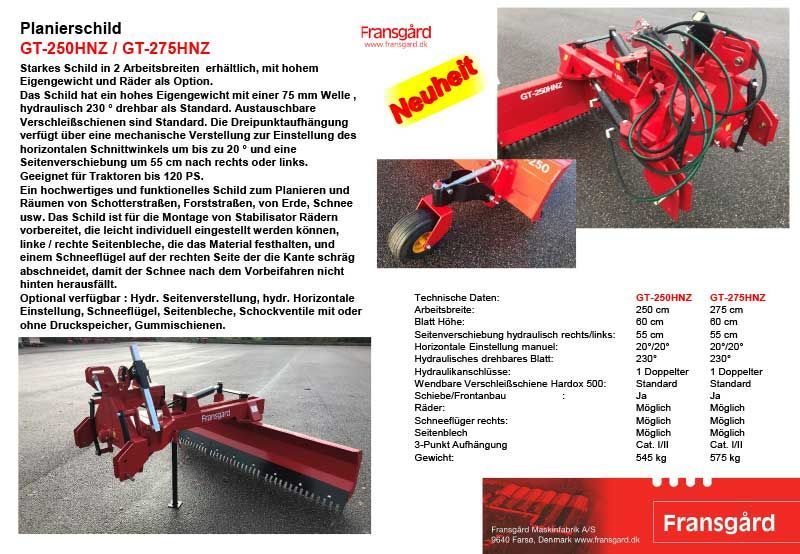 Eine Broschüre für ein Produkt namens Fransgard