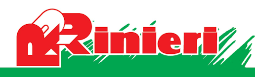 Ein rot-grünes Logo für Rimini auf weißem Hintergrund