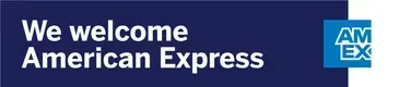 A dark blue sign with the text