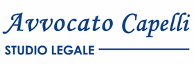 Avvocato Capelli Studio Legale logo in blue script with a horizontal blue line