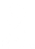 White square with a small black border at the bottom and left edges on a dark background