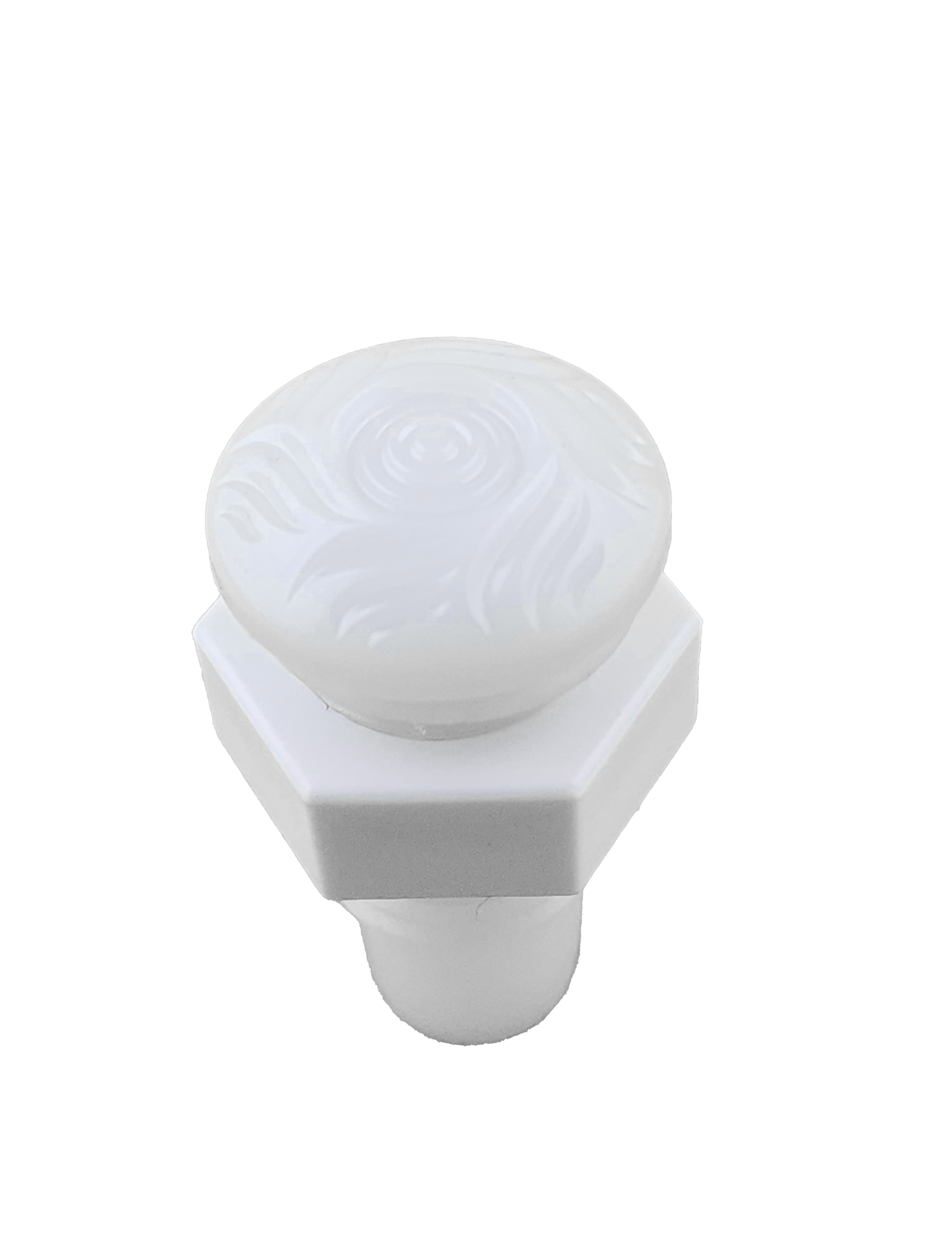 A close up of a mini POL light housing opaque
