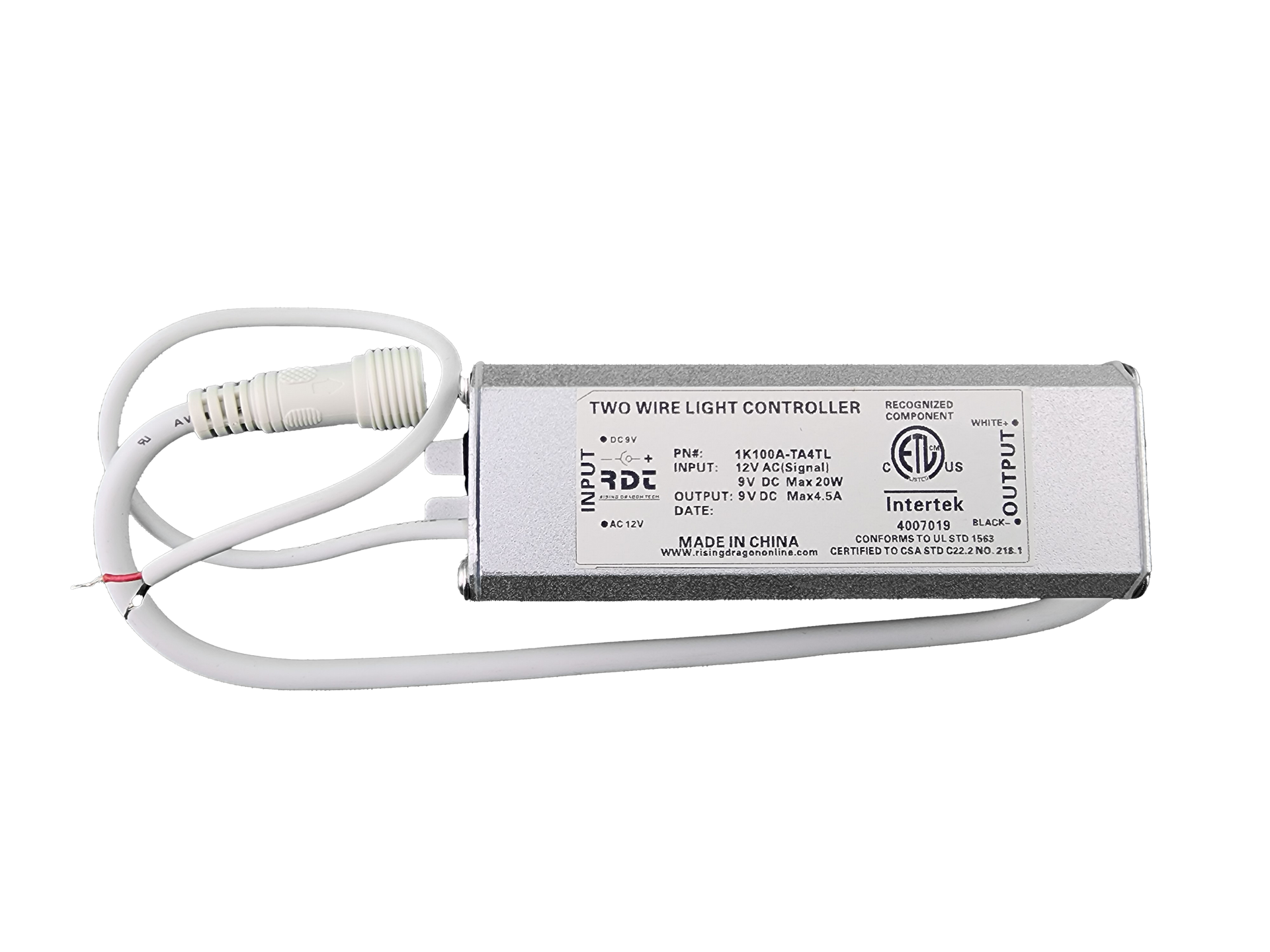 close up of light controller 1k100a-ta4tl