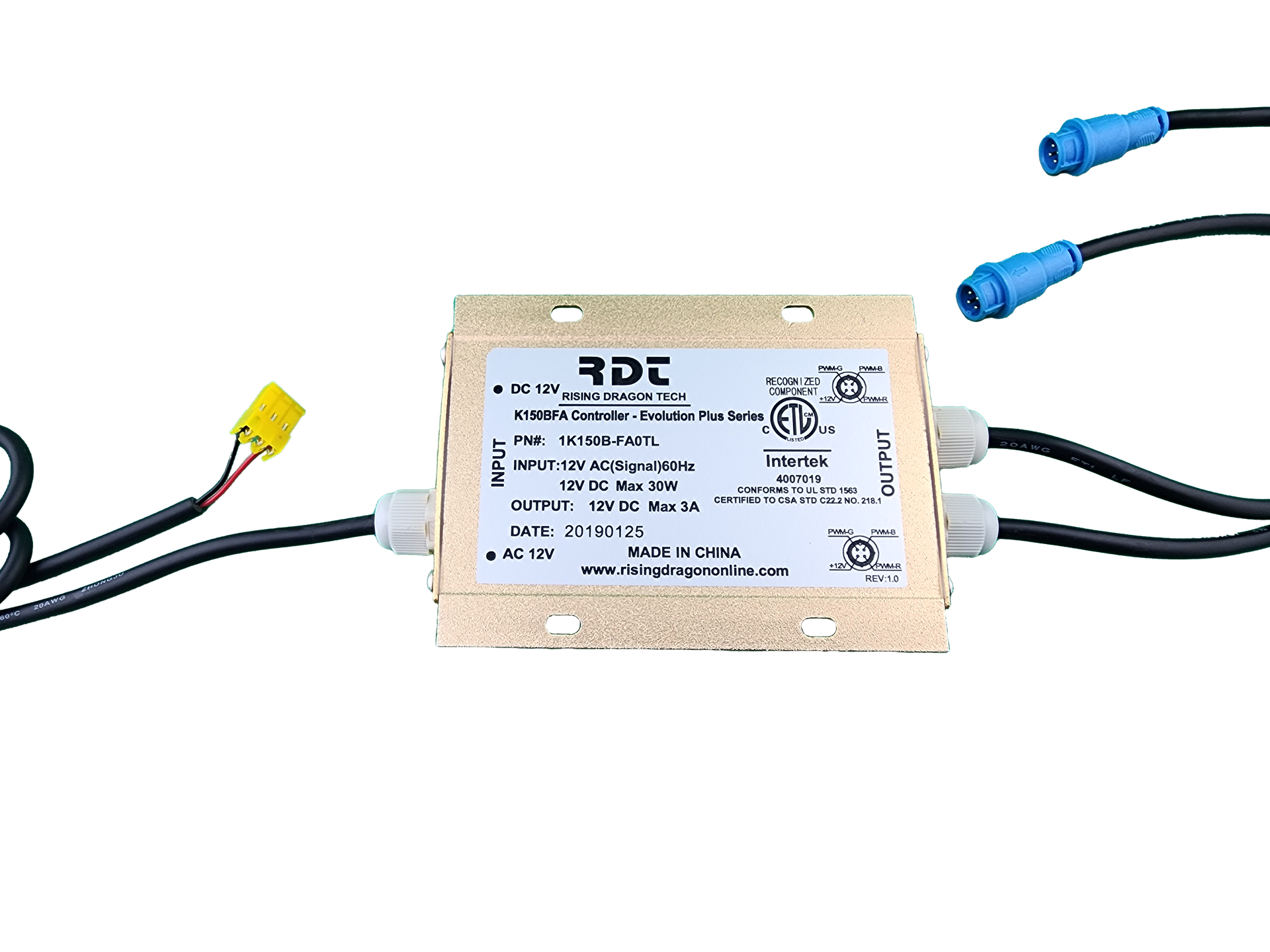 close up of light controller