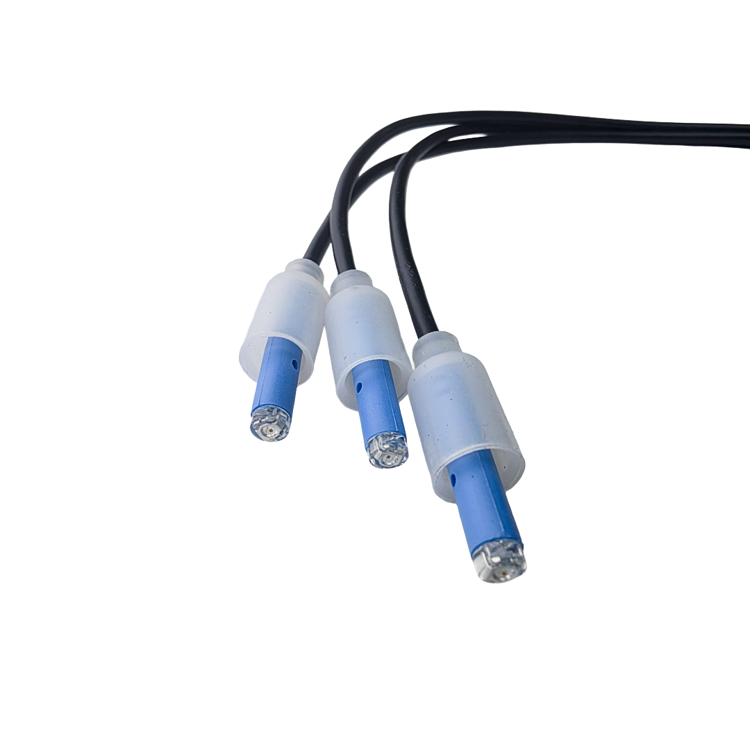 Rising Dragon Triple Mini LED point of light 4-wire Evolution Series wiring harness with controller and Mini POL connectors