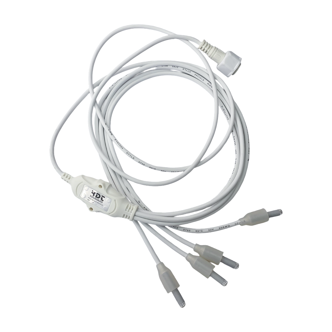 Rising Dragon Quadri Mini LED point of light 4-wire wiring harness with Mini POL connectors for spa lighting