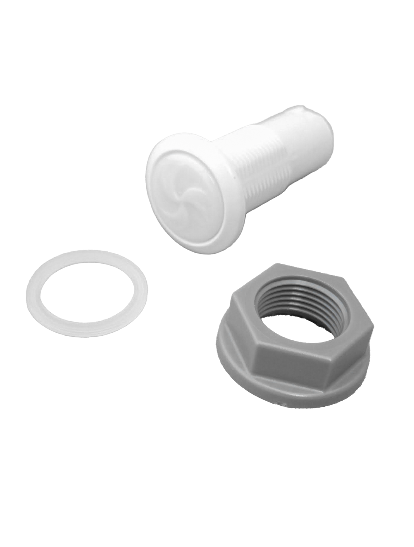 A front mounted LED on white background