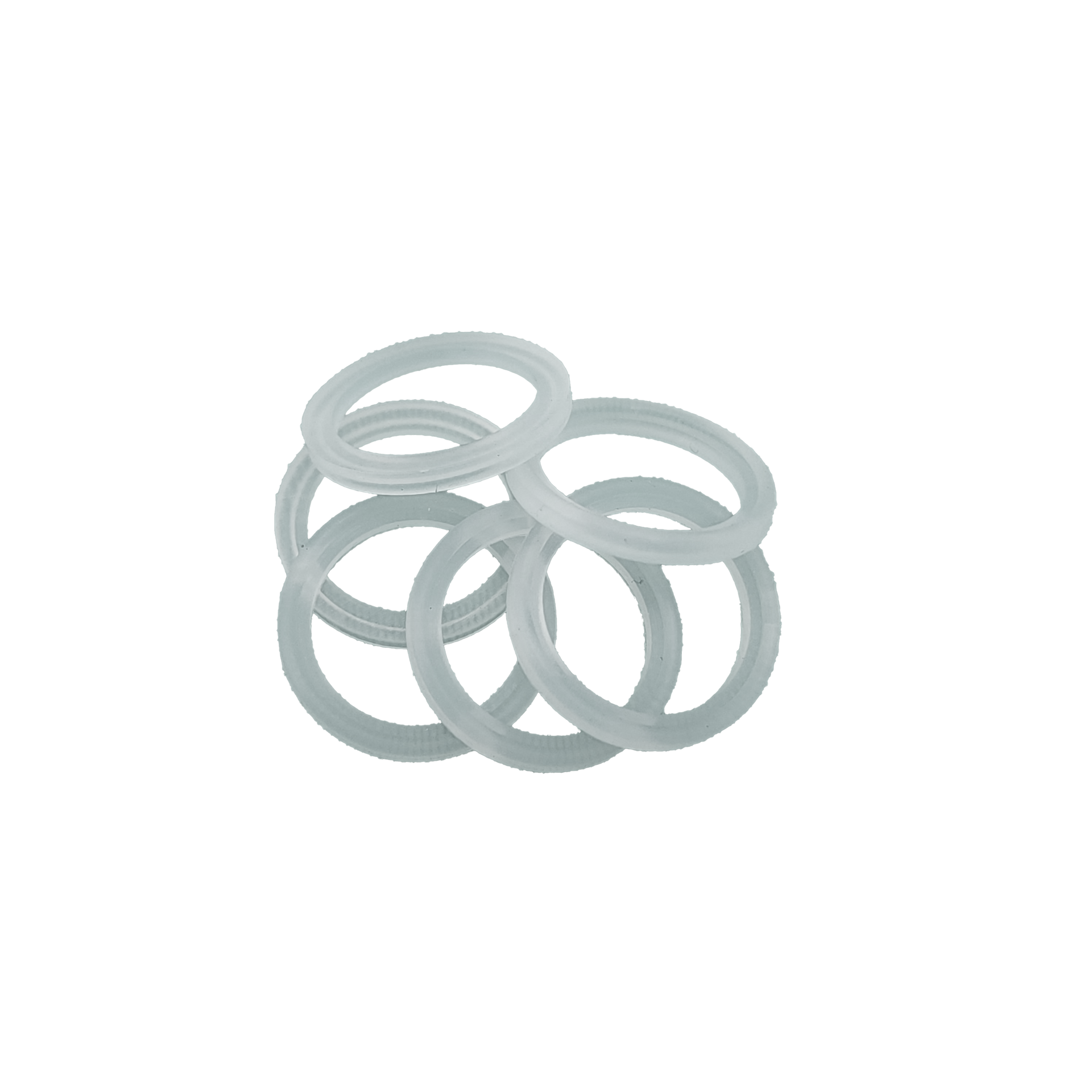 A standard mini gasket for multi face POL light housing on a white background.