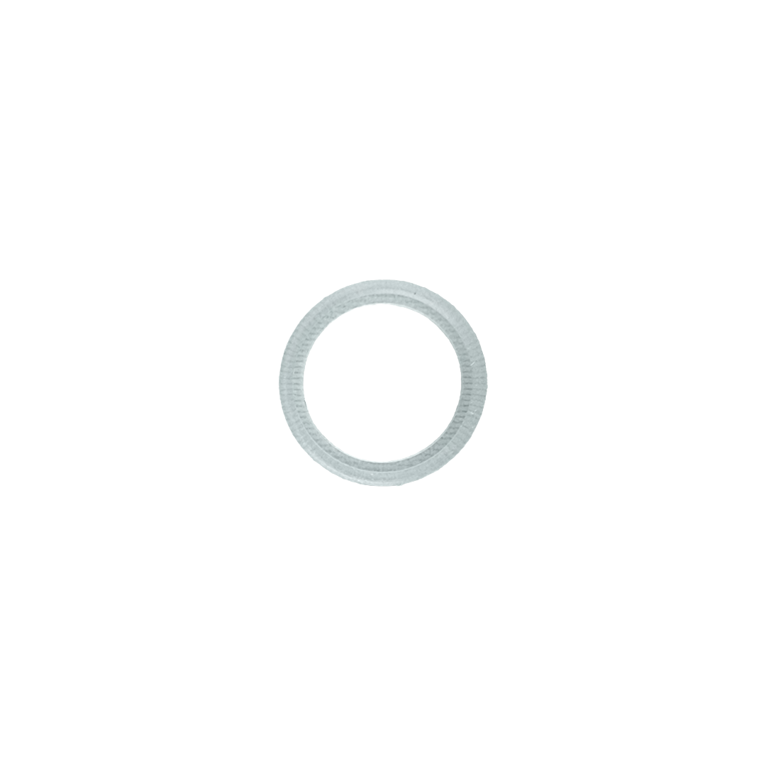A standard mini gasket for multi face POL light housing on a white background.