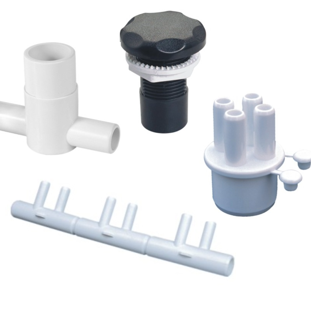 Rising Dragon air fittings category icon featuring replacement air fittings and spa plumbing components