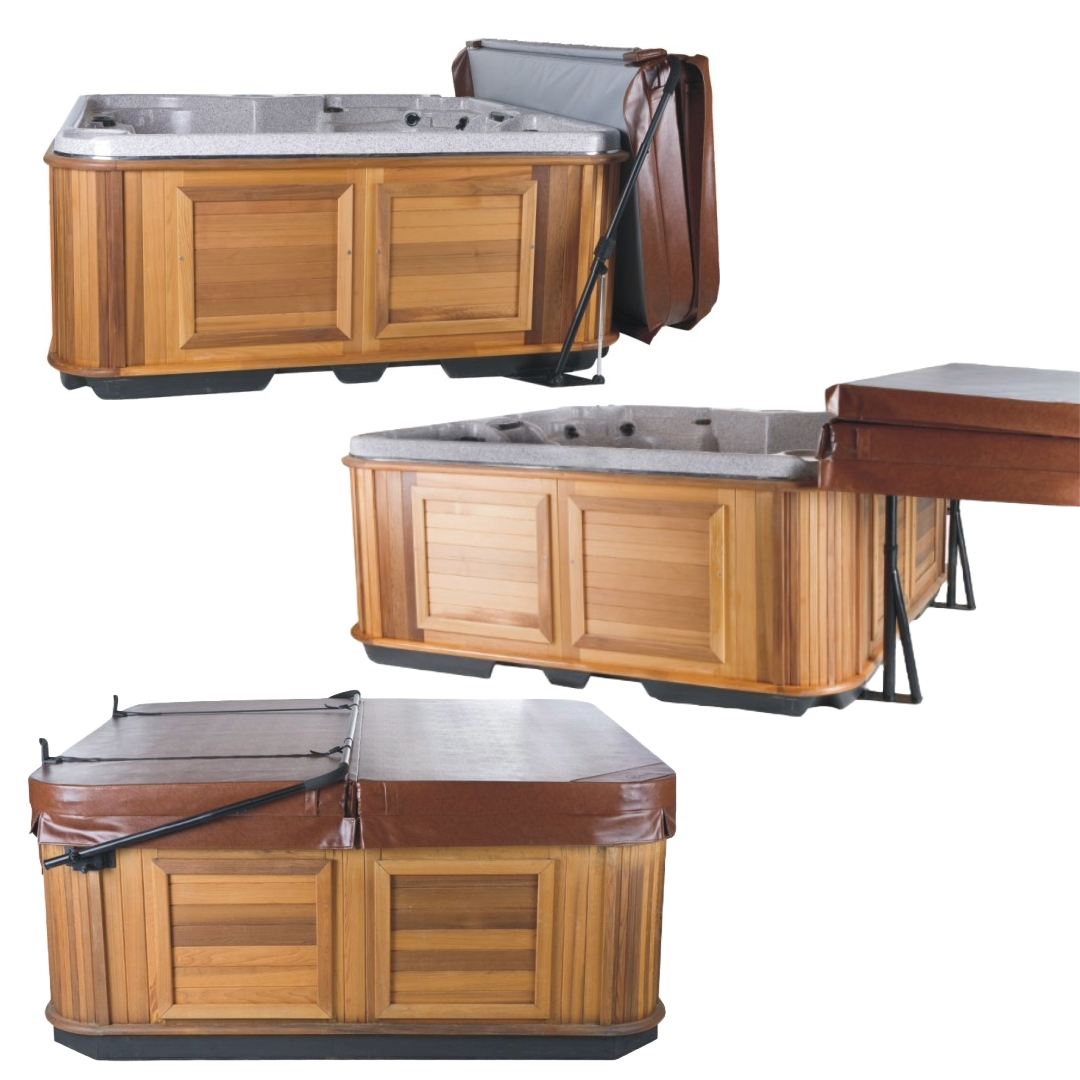 Rising Dragon spa cover lifter category icon featuring replacement cover lifters for hot tubs and spas