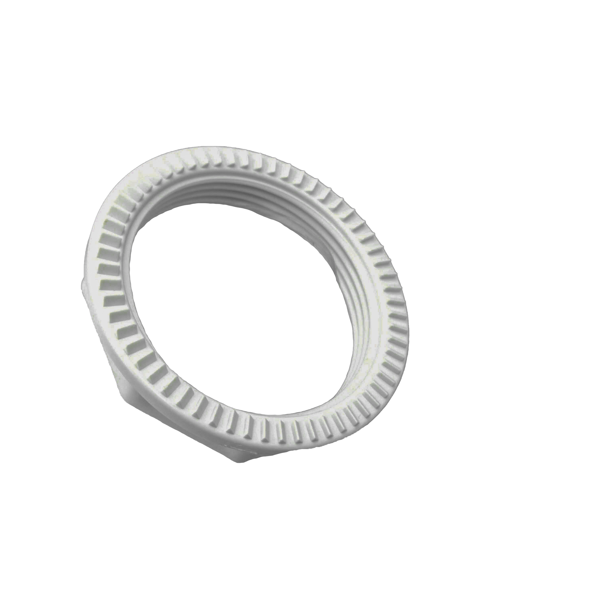 Side view of Rising Dragon 4-inch spa jet retaining nut for hot tub jet body installation