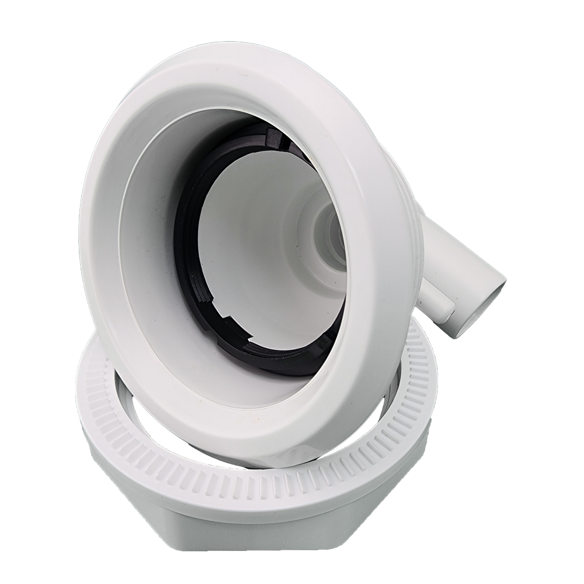 A close up of jet body on a white background.