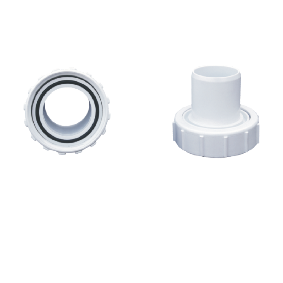 Rising Dragon spa plumbing union fittings for hot tub water connections and equipment installation