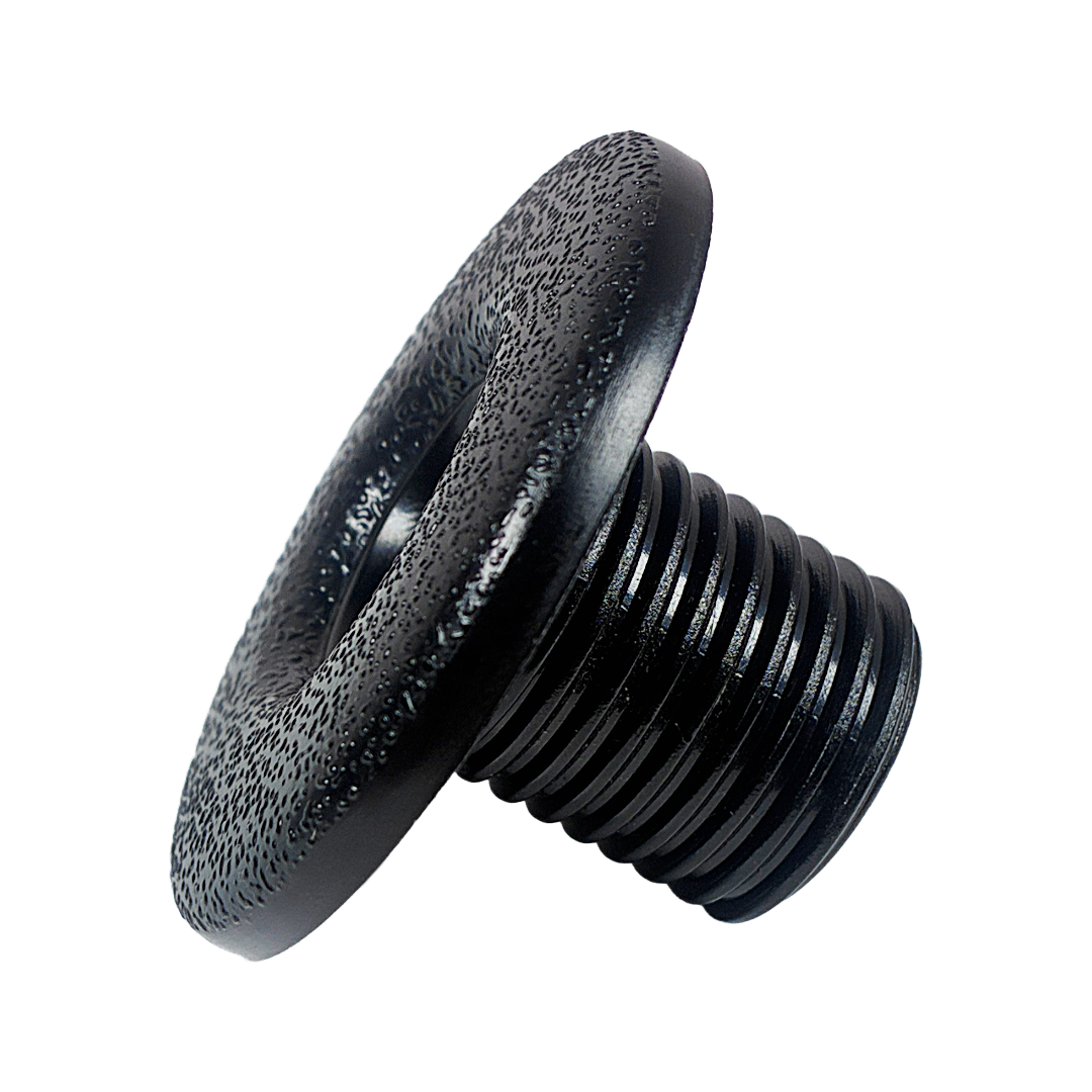Side view of Rising Dragon RD611-1080-002 large face direct jet insert with bullet-style nozzle for spa jet replacement