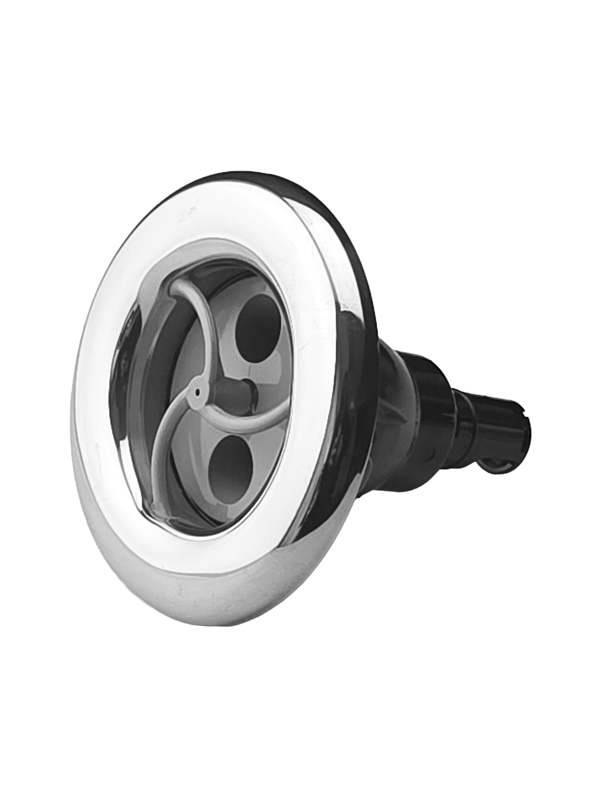Front view of Rising Dragon RD201-5420-S06 5-inch twin pulse spa jet insert