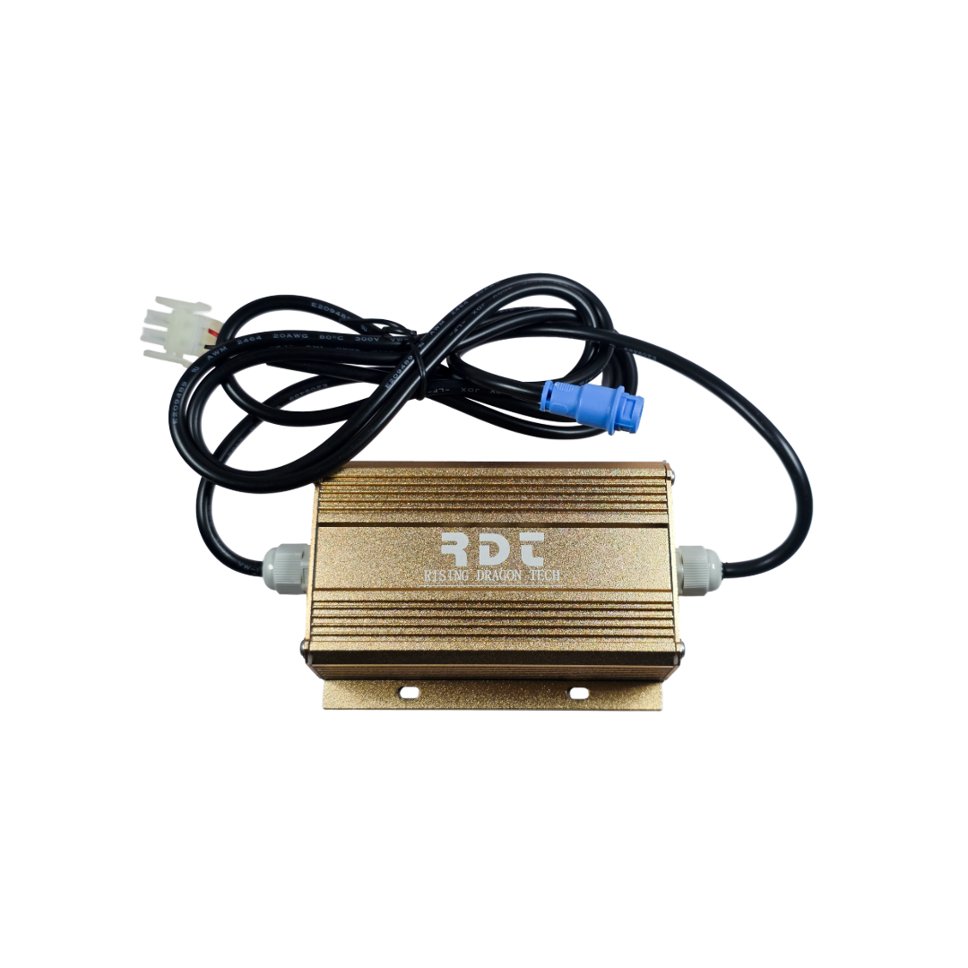 Rising Dragon 75 LED spa light controller with 4-wire wiring harness for hot tub LED lighting systems