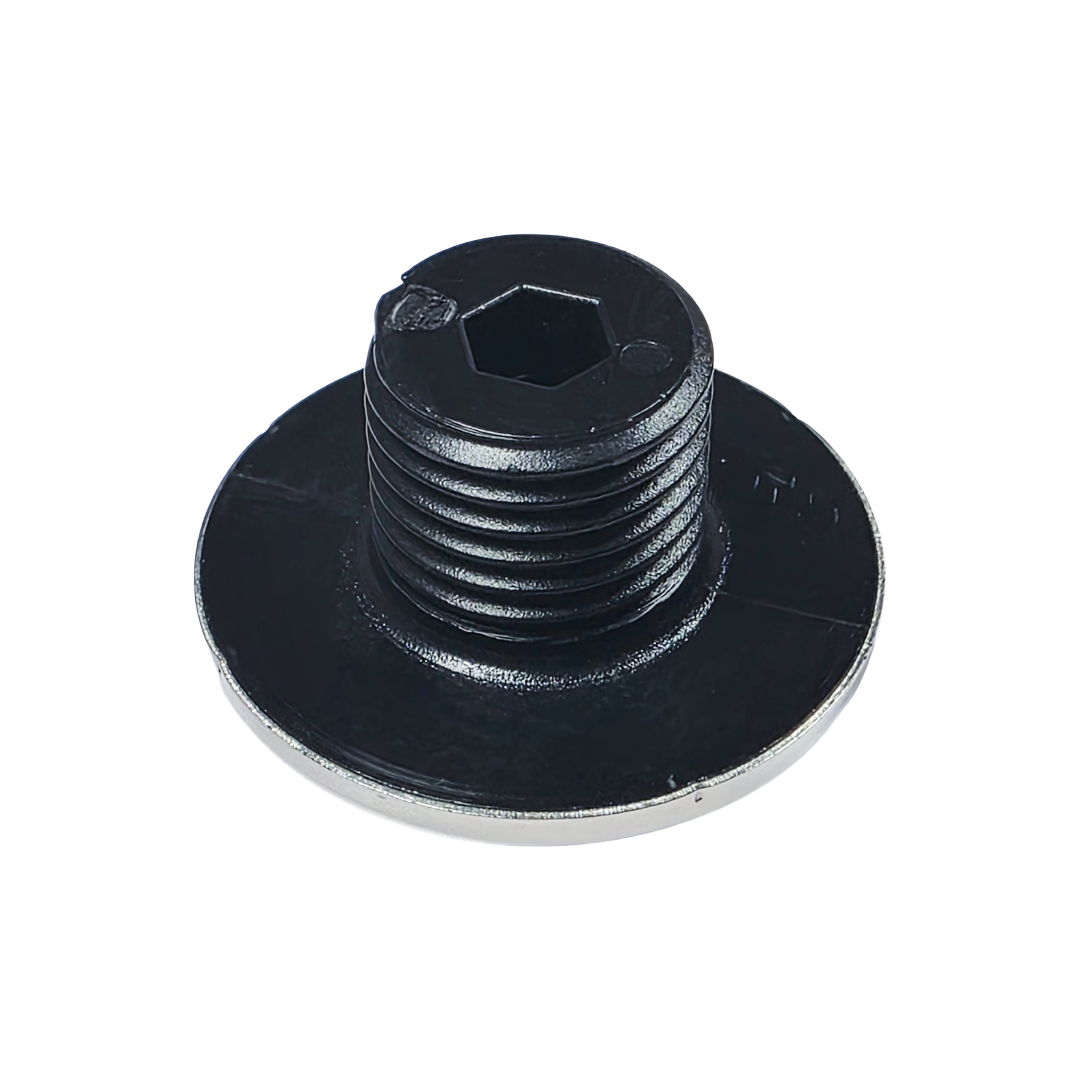 Front view of Rising Dragon RD611-1010-S03 small face direct jet insert with stainless steel face for hot tub jet replacement