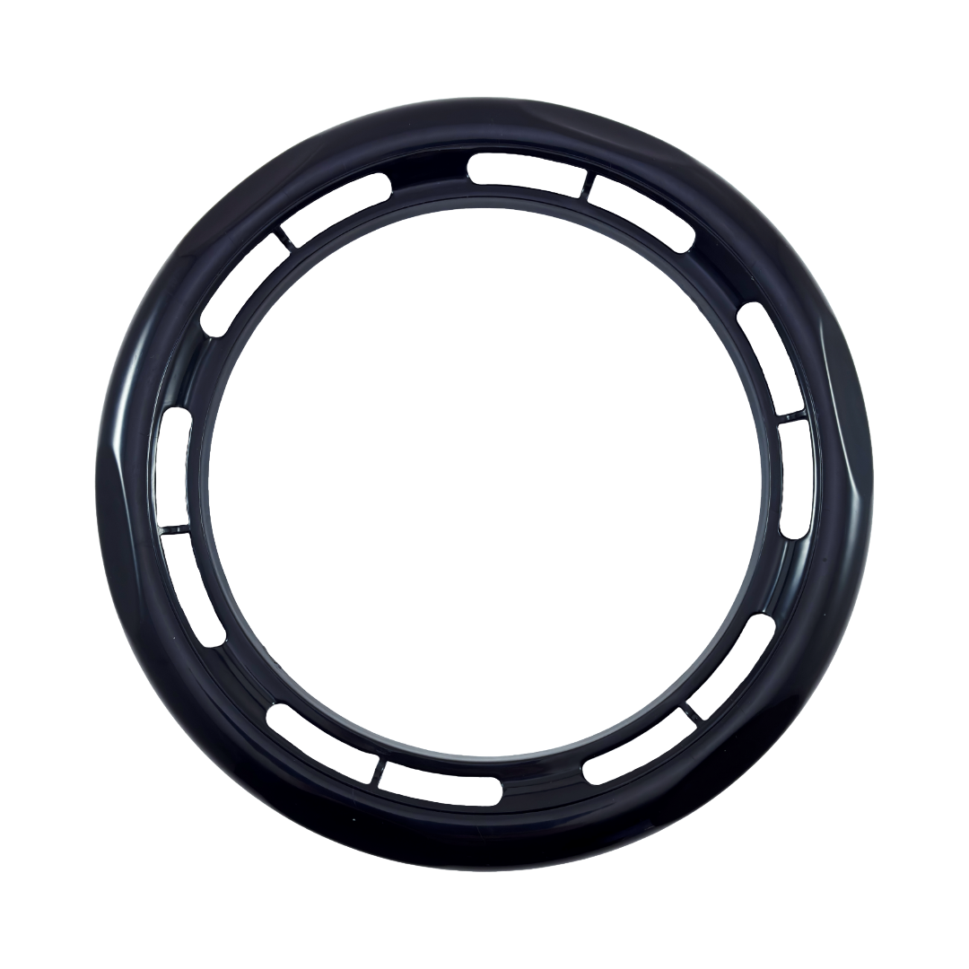 Top view of Rising Dragon RD800-1140-002 active skim filter basket trim ring for hot tub filtration systems