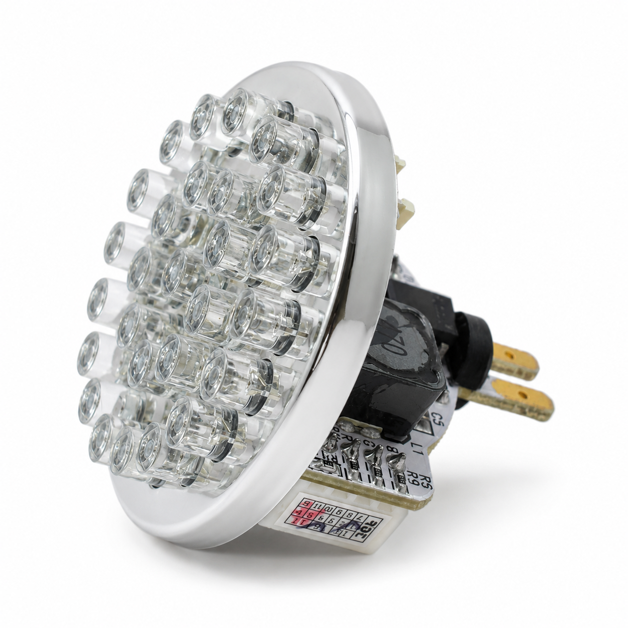 Front view of Rising Dragon 28 LED spa master light module for hot tub and spa lighting replacement